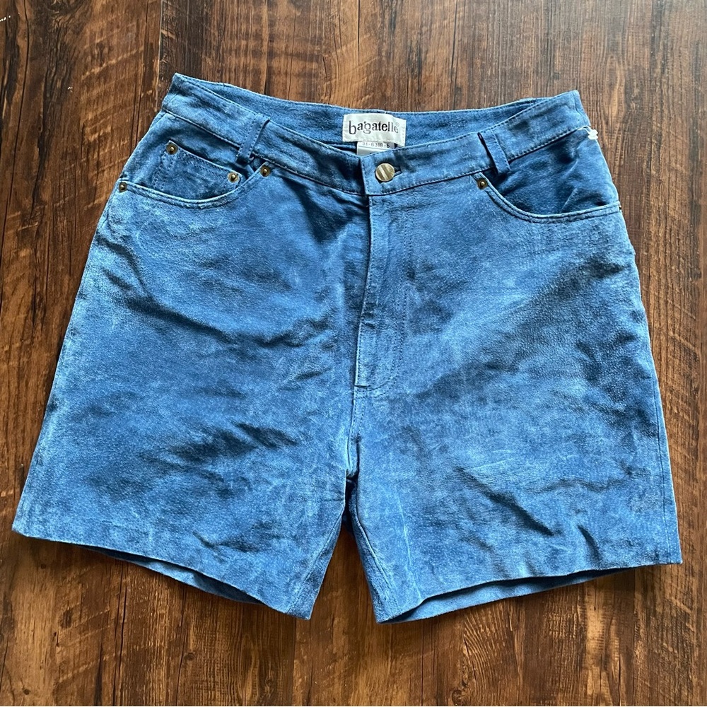 BAGETELLE Leather High-waisted Shorts